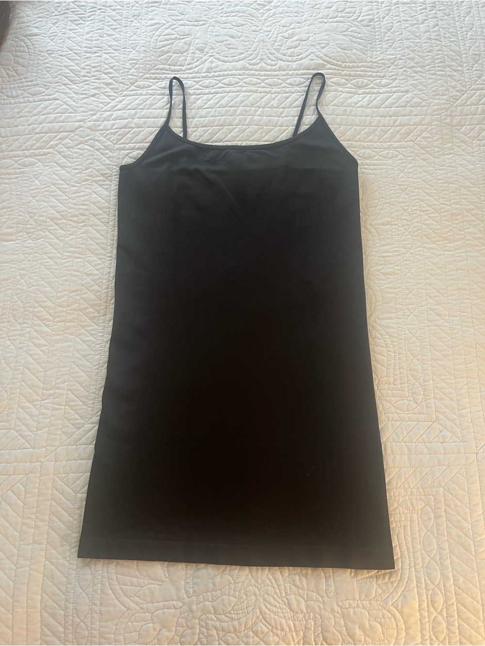 My Beloved Black Slip Chemise Tank
